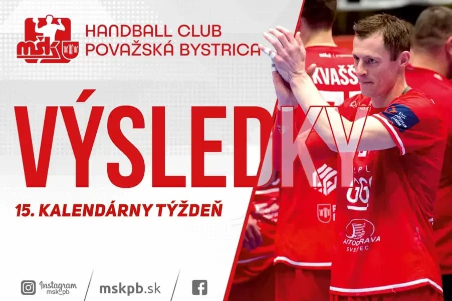 VÝSLEDKY ZÁPASOV (15. KT)