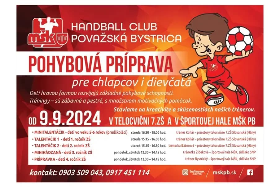 Pohybová príprava pre chlapcov i dievčatá 